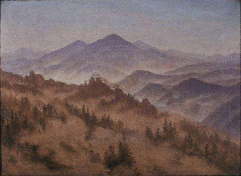 Caspar David Friedrich Riesengebirgslandschaf oil painting picture
